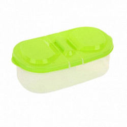 Food Storage Box Kitchen Fridge Transparent food storage PP Double Grip Fresh Food Storage Sealed Container, Green