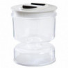 Pot de cornichon innovant Fabrication fine Sablier en plastique Conception d’olives scellées Récipient pour la maison Pot de cornichon innovant Fabrication fine Sablier en plastique Conception d’olives scellées Récipient pour la maison