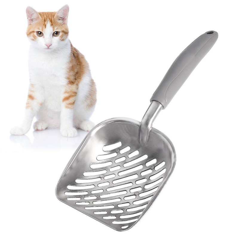 Metal Cat/dog Litter Scoop Pet Poop Removal Tool With A Long Handle