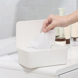 Large Capacity Seal Dust-proof Plastic Tissue Face Cover Storage Box With Lid
