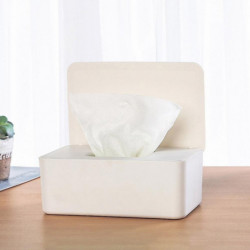 Large Capacity Seal Dust-proof Plastic Tissue Face Cover Storage Box With Lid