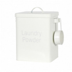 Home Kitchen With Scoop Container Laundry Powder Storage Tin Airtight Lid Metal