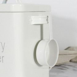 Home Kitchen With Scoop Container Laundry Powder Storage Tin Airtight Lid Metal