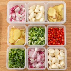 Fresh-keeping Box Plastic Storage Box Large Capacity Food Preservation Plastic Food Organizer for Ki