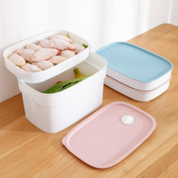 Food Storage Box Portable Healthy Multi-layered Fresh Keeping Food Container for Kitchen