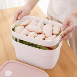 Food Storage Box Portable Healthy Multi-layered Fresh Keeping Food Container for Kitchen