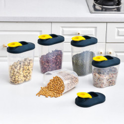 ZHOUBA Storage Box Food-grade PP Airtight Cereal Container Storage Box for Dried Grains
