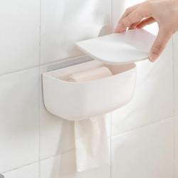 New - Wall Mounted Grocery Bag Dispenser, Plastic Bag Storage Box, Garbage Bag Organizer Dispens