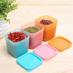 ZHOUBA 1Pc Crisper Deep Food Container Storage Fresh Keeping Mini Preservation Box
