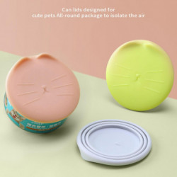 ZHOUBA 6.5/7.5/8.5cm Cat Canned Lid Fresh-keeping Cover Air Isolation Reusable Pet Food Can Cover ZHOUBA 6.5/7.5/8.5cm Cat Canned Lid Fresh-keeping Cover Air Isolation Reusable Pet Food Can Cover