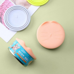 ZHOUBA 6.5/7.5/8.5cm Cat Canned Lid Fresh-keeping Cover Air Isolation Reusable Pet Food Can Cover