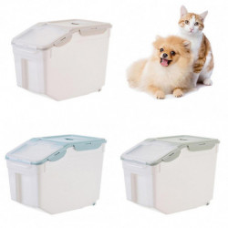 ZHOUBA 10kg Pet Dog Cats Food Barrel Sealed Container Moisture-proof Storage Bucket