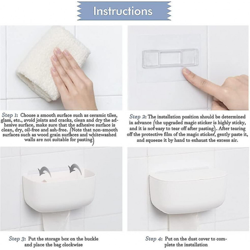 New - Wall Mounted Grocery Bag Dispenser, Plastic Bag Storage Box, Garbage Bag Organizer Dispens