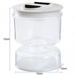 Innovative Pickle Jar Fine Workmanship Plastic Hourglass Design Sealed Olives Container for Home