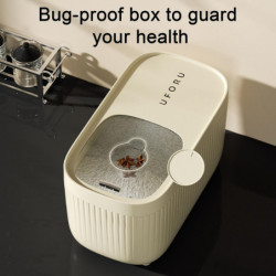 Rice Container Clear Visible Lid Large Capacity Airtight Flour Bean Cereal Grain Food Storage Box Ho