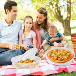 Food Storage Box Versatile Transparent Food Container with Lid And Handle for Pizza Dumplings Cakes Food Storage Box Versatile Transparent Food Container with Lid And Handle for Pizza Dumplings Cakes