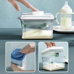1L Plastic Airtight Transparent Food Storage Can Grain Milk Powder Jar Container 1L Plastic Airtight Transparent Food Storage Can Grain Milk Powder Jar Container