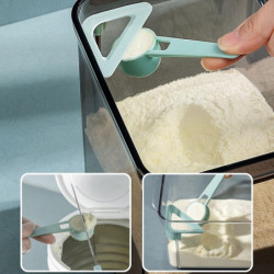 1L Plastic Airtight Transparent Food Storage Can Grain Milk Powder Jar Container 1L Plastic Airtight Transparent Food Storage Can Grain Milk Powder Jar Container