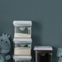 1L Plastic Airtight Transparent Food Storage Can Grain Milk Powder Jar Container 1L Plastic Airtight Transparent Food Storage Can Grain Milk Powder Jar Container