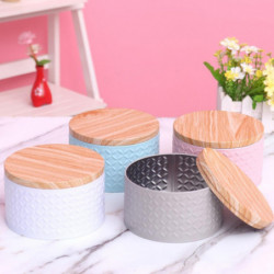 Storage Tin Box Easy Opening Multi-color Round Shaped Candy Cookie Storage Tin Box for Scented Candl Storage Tin Box Easy Opening Multi-color Round Shaped Candy Cookie Storage Tin Box for Scented Candl
