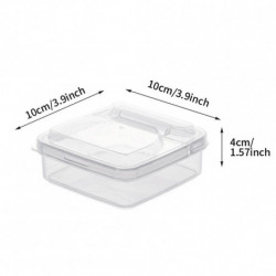 2pcs Cheese Storage Box Organizer Container Flip Lid Fresh Keeping Leak Proof 2pcs Cheese Storage Box Organizer Container Flip Lid Fresh Keeping Leak Proof