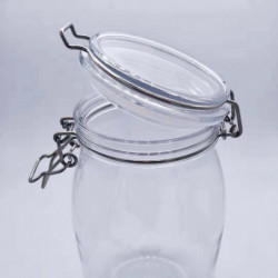 Pot de stockage en plastique 1650ml avec couvercle étanche hermétique farine de cuisine pâtes épices s Pot de stockage en plastique 1650ml avec couvercle étanche hermétique farine de cuisine pâtes épices s