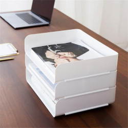 Storage Box Stackable PS Stylish Sundries Organizer Container Household Supplies Storage Box Stackable PS Stylish Sundries Organizer Container Household Supplies