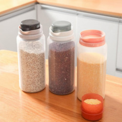 Storage Jar with Lid Transparent Visible Storage Plastic Space Saving Food Storage Canister Kitchen Storage Jar with Lid Transparent Visible Storage Plastic Space Saving Food Storage Canister Kitchen