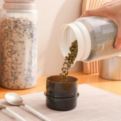 Storage Jar with Lid Transparent Visible Storage Plastic Space Saving Food Storage Canister Kitchen Storage Jar with Lid Transparent Visible Storage Plastic Space Saving Food Storage Canister Kitchen