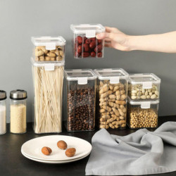 460ML/700ML/1300ML/1800ML Storage Jar Transparent Food Storage Box Seasoning Storage Jar for Home