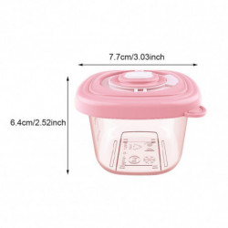 6pcs 120ml Large Capacity With Airtight Lid Baby Food Container Feeding Reusable