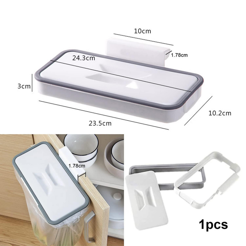 Hanging Garbage Bag Holder with Lid Portable Garbage Hanging Kitchen Garbage Container Hanging for Kitchen Cabinet [...]