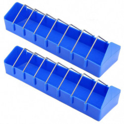 2x 16 Inch Bird Cage Feeder Cup For Pet Pigeon Food Poultry Supplies Storage Feed 2x 16 Inch Bird Cage Feeder Cup For Pet Pigeon Food Poultry Supplies Storage Feed