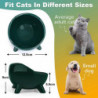 Cat Bowl Ceramic Raised Bowl For Cat/puppy, Angled Orthopedic Bowl For Adult Cat/kitten For Food