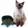 Cat Bowl Ceramic Raised Bowl For Cat/puppy, Angled Orthopedic Bowl For Adult Cat/kitten For Food