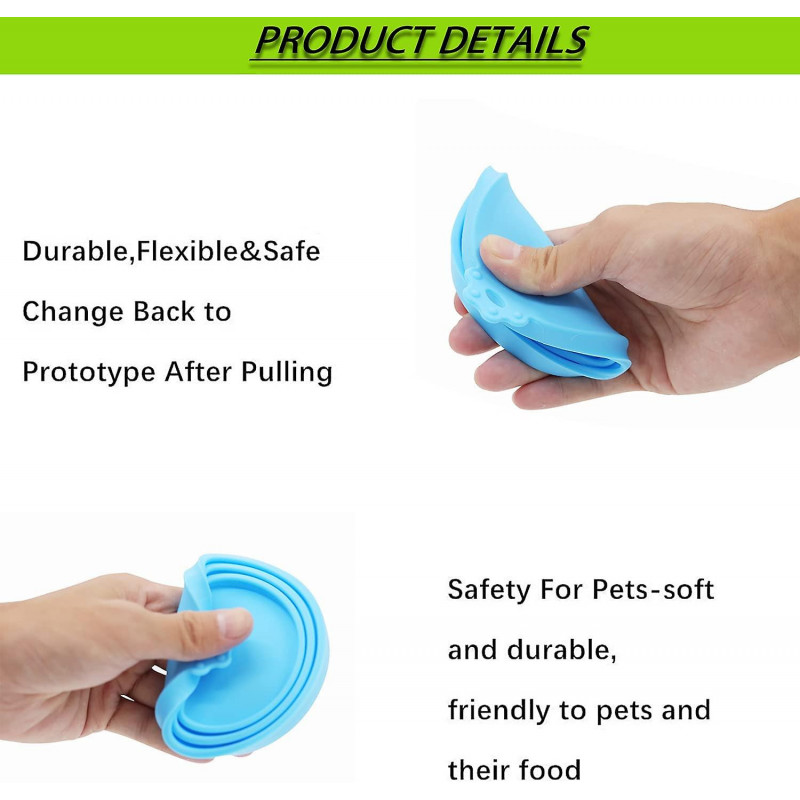 3 Pcs Pet Food Can Cover, Food Grade Silicone Pet Can Lid Universal Food Cover For Dog Cat Can Food
