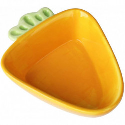 Ceramic Pet Bowl - Carrot - Ceramic Bowl For Hamster, Guinea Pig, Rat, Rabbit Ceramic Pet Bowl - Carrot - Ceramic Bowl For Hamster, Guinea Pig, Rat, Rabbit