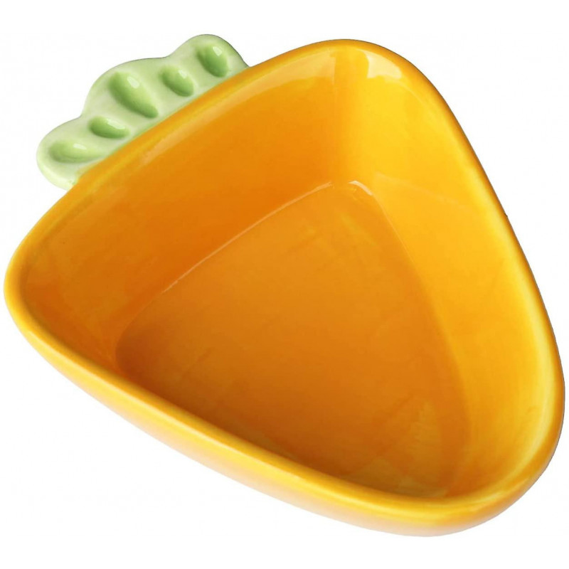 Ceramic Pet Bowl - Carrot - Ceramic Bowl For Hamster, Guinea Pig, Rat, Rabbit Ceramic Pet Bowl - Carrot - Ceramic Bowl For Hamster, Guinea Pig, Rat, Rabbit