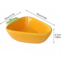 Ceramic Pet Bowl - Carrot - Ceramic Bowl For Hamster, Guinea Pig, Rat, Rabbit Ceramic Pet Bowl - Carrot - Ceramic Bowl For Hamster, Guinea Pig, Rat, Rabbit