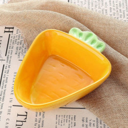 Ceramic Pet Bowl - Carrot - Ceramic Bowl For Hamster, Guinea Pig, Rat, Rabbit Ceramic Pet Bowl - Carrot - Ceramic Bowl For Hamster, Guinea Pig, Rat, Rabbit
