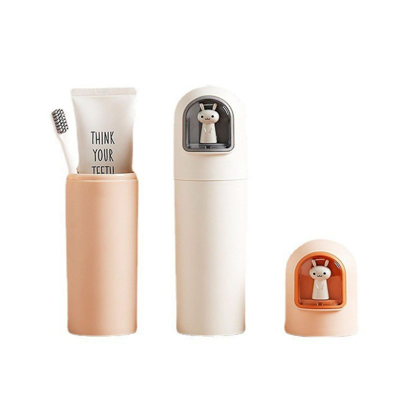Organization And Storage Creative Cartoon Press Button Travel Wash Cup Portable Sealed Tooth Cup Toothbrush [...]