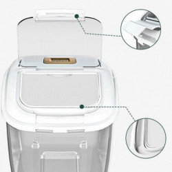 5kg Kitchen Container Bucket Insect-proof Moisture Proof Rice Box Grain Sealed Jar Pet Dog Food Sto
