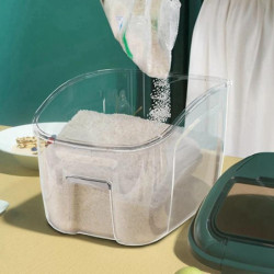 5kg Kitchen Container Bucket Insect-proof Moisture Proof Rice Box Grain Sealed Jar Pet Dog Food Sto