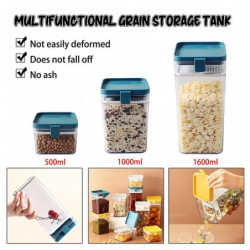 Buckle Transparent Multigrain Sealed Plastic Moisture-Proof Square Can Buckle Transparent Multigrain Sealed Plastic Moisture-Proof Square Can