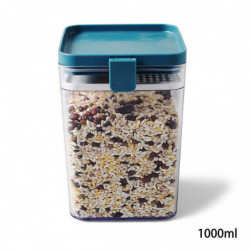 Buckle Transparent Multigrain Sealed Plastic Moisture-Proof Square Can