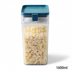 Buckle Transparent Multigrain Sealed Plastic Moisture-Proof Square Can