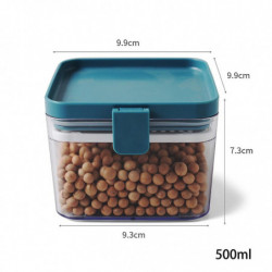 Buckle Transparent Multigrain Sealed Plastic Moisture-Proof Square Can