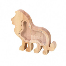Lions Solid Wood High-capacity Coin Storage Innovative Transparent Currency And Various Types Of Storage Jars FLYE2233 Lions Solid Wood High-capacity Coin Storage Innovative Transparent Currency And Various Types Of Storage Jars FLYE2233