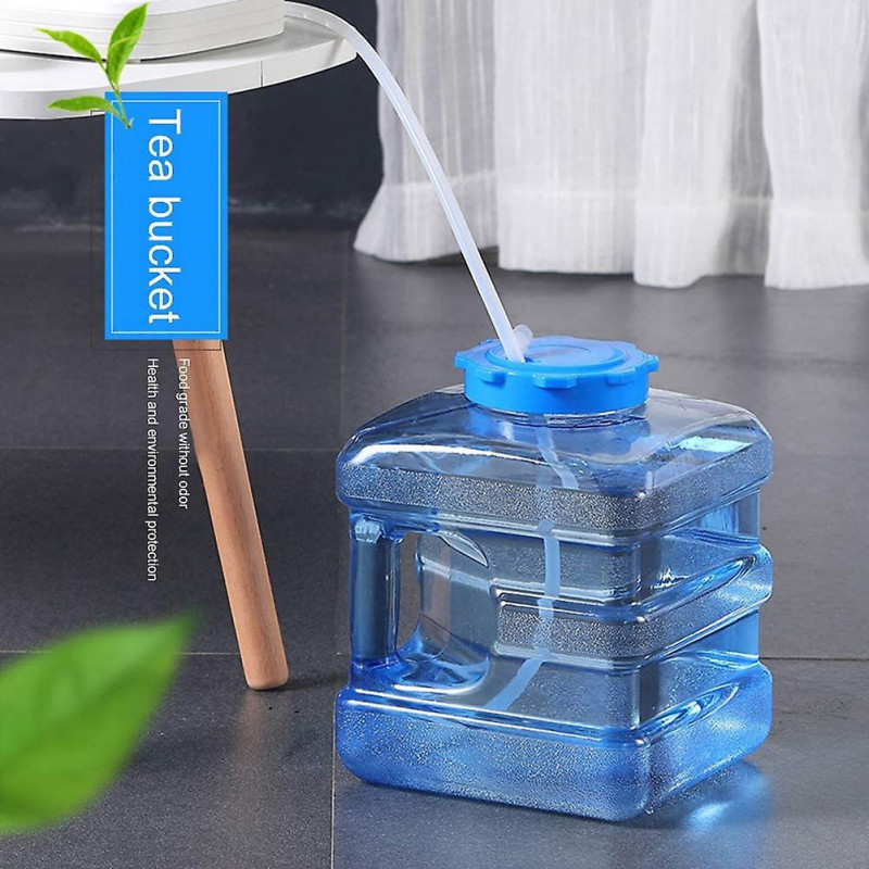 Bidon d’eau avec robinet, réservoir d’eau de 7,5 L avec poignée, réservoir d’eau de seau portable avec couvercle pour Ou Bidon d’eau avec robinet, réservoir d’eau de 7,5 L avec poignée, réservoir d’eau de seau portable avec couvercle pour Ou