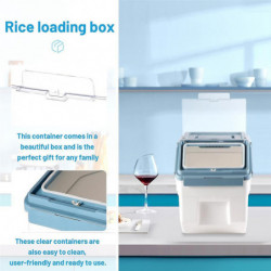 Food Storage Box Plastic Kitchen Lunch Box with Lid Sealed Moisture-Proof Storage Box Pet Dog Food